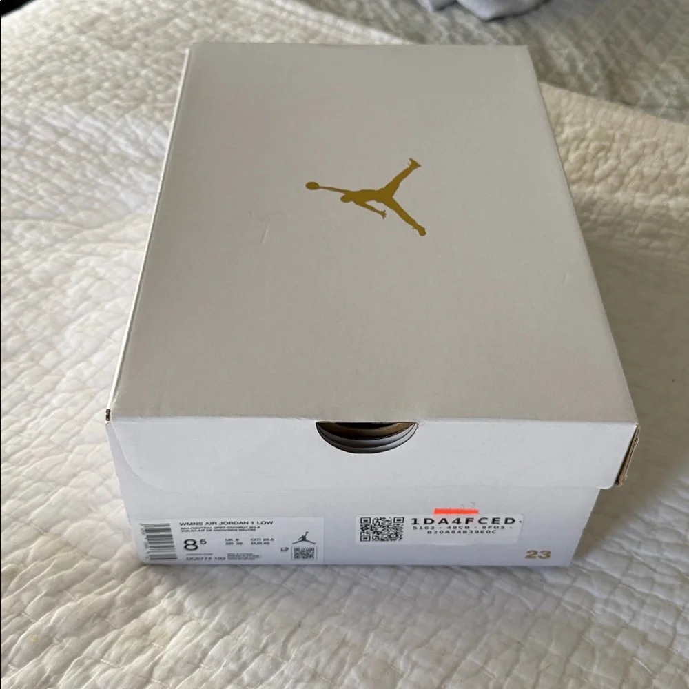 Nike Air Jordan 1 Low Sneakers - Neutral Grey & Coconut Milk - Picture 10 of 13
